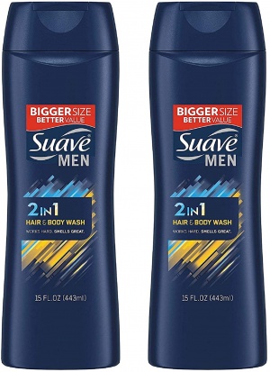 Suave Men  Hair and Body Wash 15 FL.OZ (2 Pack)